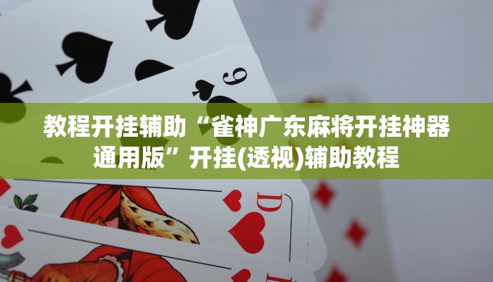 教程开挂辅助“雀神广东麻将开挂神器通用版”开挂(透视)辅助教程 教程开挂辅助“雀神广东麻将开挂神器通用版”开挂(透视)辅助教程