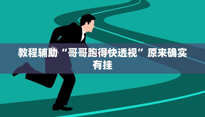 教程辅助“哥哥跑得快透视”原来确实有挂