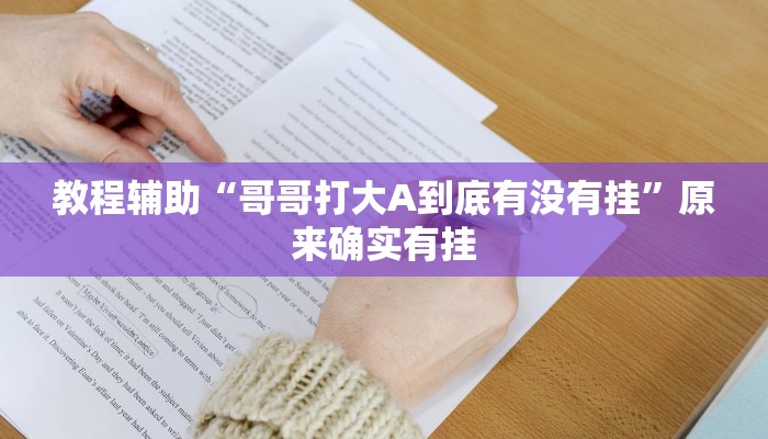 教程辅助“哥哥打大A到底有没有挂”原来确实有挂 教程辅助“哥哥打大A到底有没有挂”原来确实有挂