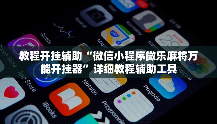 教程开挂辅助“微信小程序微乐麻将万能开挂器”详细教程辅助工具 教程开挂辅助“微信小程序微乐麻将万能开挂器”详细教程辅助工具