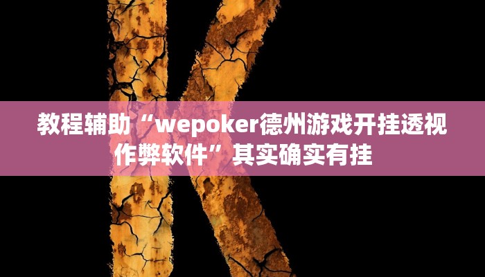 教程辅助“wepoker德州游戏开挂透视作弊软件”其实确实有挂