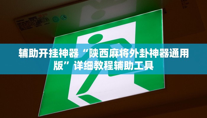 辅助开挂神器“陕西麻将外卦神器通用版”详细教程辅助工具