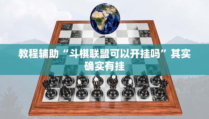 教程辅助“斗棋联盟可以开挂吗”其实确实有挂