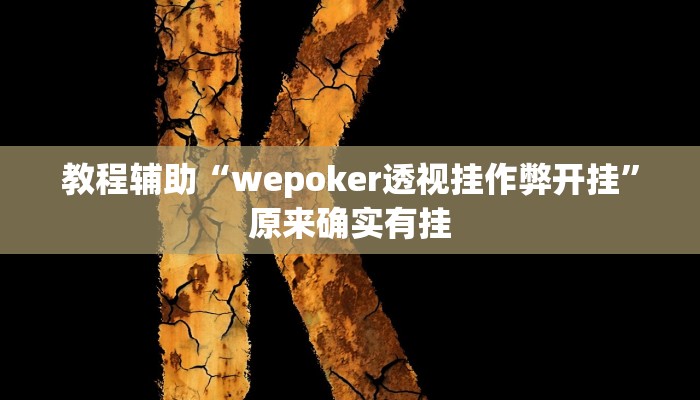 教程辅助“wepoker透视挂作弊开挂”原来确实有挂 教程辅助“wepoker透视挂作弊开挂”原来确实有挂
