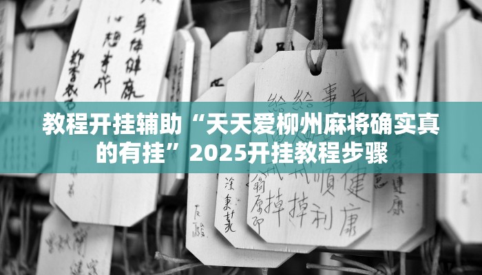 教程开挂辅助“天天爱柳州麻将确实真的有挂”2025开挂教程步骤