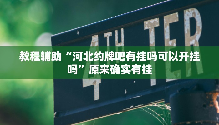 教程辅助“河北约牌吧有挂吗可以开挂吗”原来确实有挂