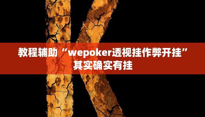 教程辅助“wepoker透视挂作弊开挂”其实确实有挂