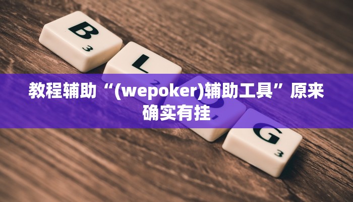 教程辅助“(wepoker)辅助工具”原来确实有挂