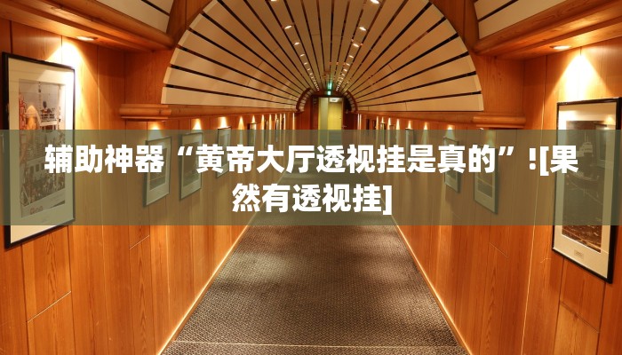 辅助神器“黄帝大厅透视挂是真的”![果然有透视挂]