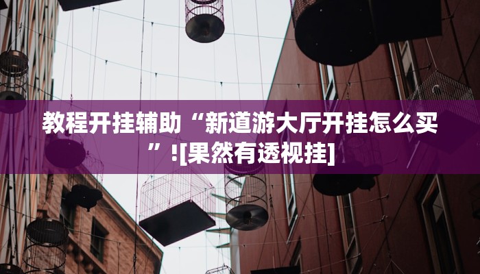 教程开挂辅助“新道游大厅开挂怎么买”![果然有透视挂]