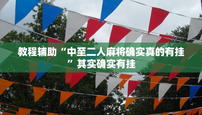 教程辅助“中至二人麻将确实真的有挂”其实确实有挂