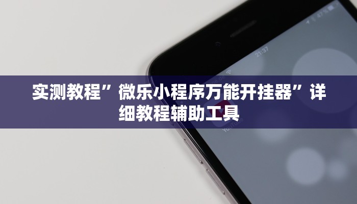 实测教程”微乐小程序万能开挂器”详细教程辅助工具