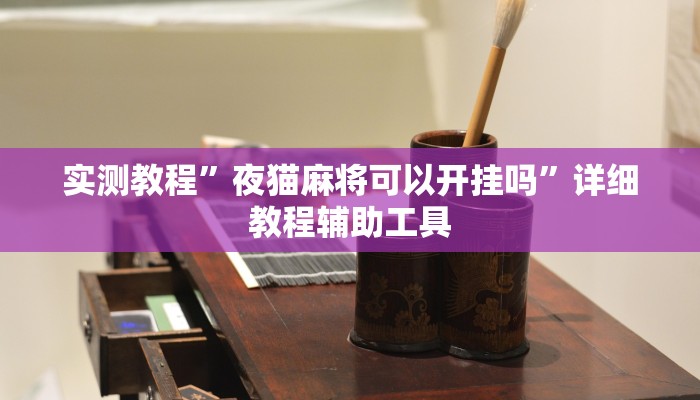 实测教程”夜猫麻将可以开挂吗”详细教程辅助工具