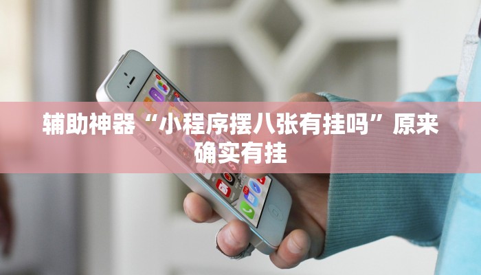辅助神器“小程序摆八张有挂吗”原来确实有挂