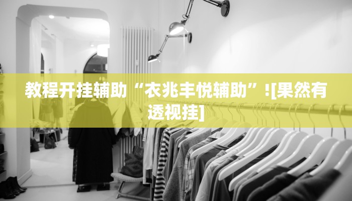 教程开挂辅助“衣兆丰悦辅助”![果然有透视挂]