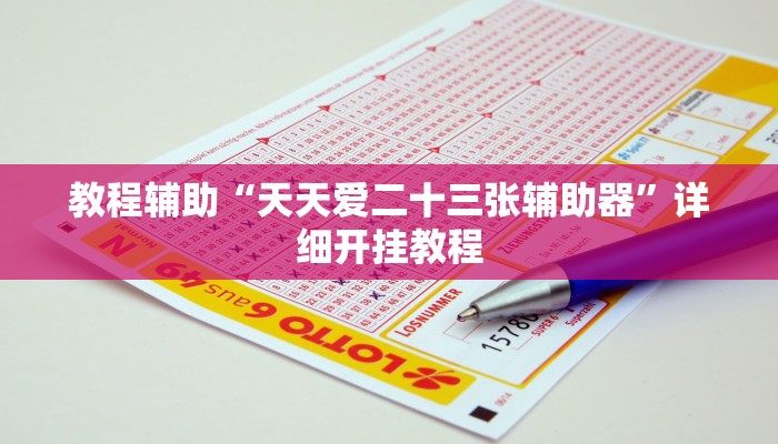 教程辅助“天天爱二十三张辅助器”详细开挂教程